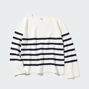 NWT Uniqlo 3D Knit Seamless Striped Sweater Size XS
